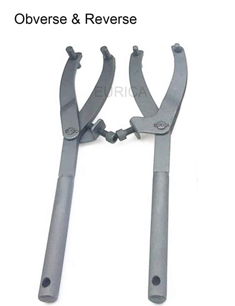 EUICAE Spanner Wrench Set - Adjustable Wrench Holder, Hub, Flywheel, Sprocket, Fan Clutch Removal Tool for Scooter & Motorcycle Accessories (Type A+B) - Image 2